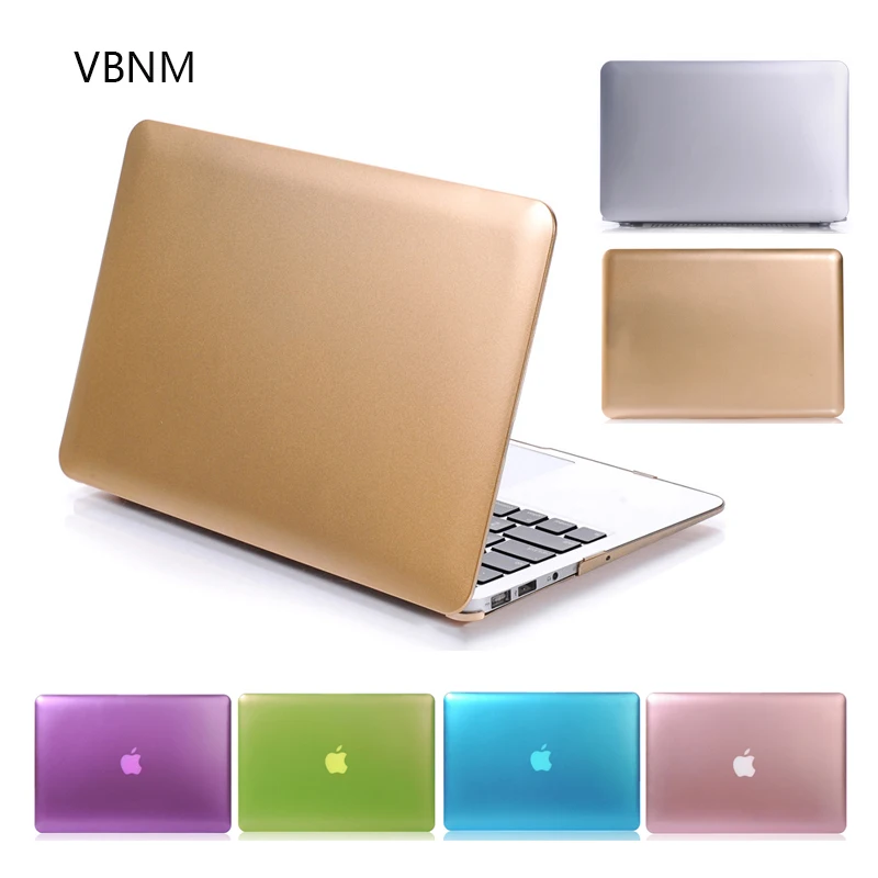 VBNM Champagne Gold Metal Color Case for Macbook Air Pro Retina 11 13
