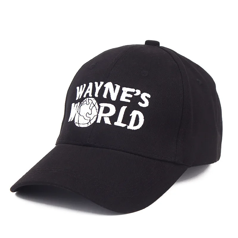 black CDFMZ151 CDFNCG модная хип-хоп бейсболка с вышивкой Wayne's World Sun Dad Hat для мужчин и женщин уличная игра Gorras - Цвет: black CDFMZ151