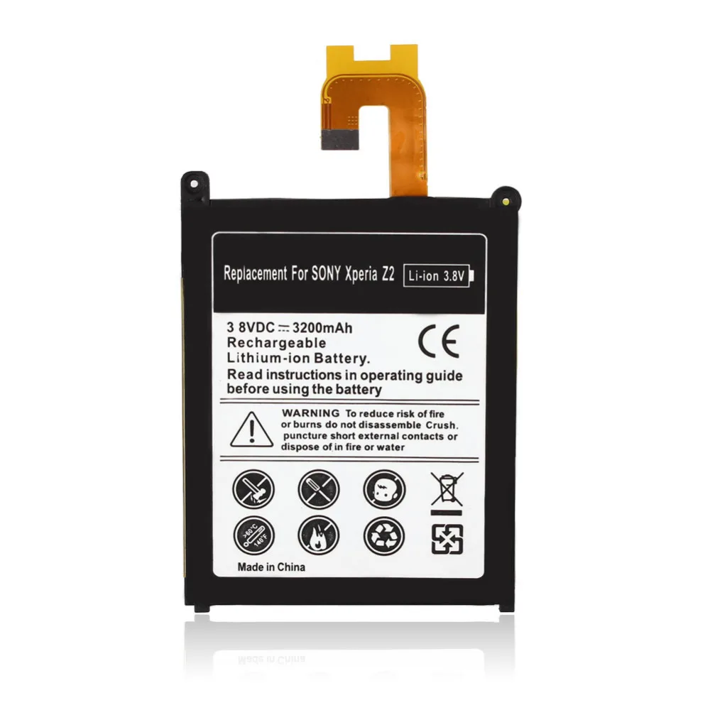 High Capacity 3200mAh Lithium Ion Replacement Battery For Sony Xperia