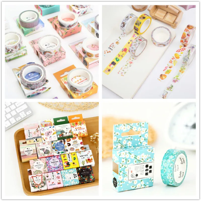 

15mm x 7m kawaii washi tape lovely sakura pattern halloween decorative Masking Tapes School stationery Supplies christmas gift