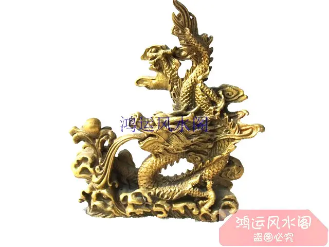 

Seiko pure Bronze statue copper decoration dragon golden dragon feng shui products decoration