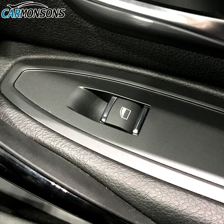 For BMW 1 2 3 4 5 7 Series X1 X3 X4 F20 F22 F30 F32 F10 F01 E84 F25 F26 Door Windows Lift Button Stickers Trim Cover Accessories For BMW 1 2 3 4 5 7 Series X1 X3 X4 F20 F22 F30 F32 F10 F01 E84 F25 F26 Door Windows Lift Button Stickers Trim Cover Accessories