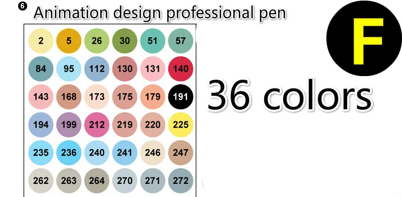 Аутентичные Finecolour на спиртовой основе масло чернила Марка ручка эскиз двойной маркер 36 цветов Профессиональная Кисть для рисования; ручка искусство тонкий лайнер - Цвет: F