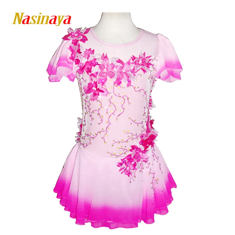 

Nasinaya Figure Skating Dress Customized Competition Ice Skating Skirt for Girl Women Kids Patinaje Gymnastics Performance 876
