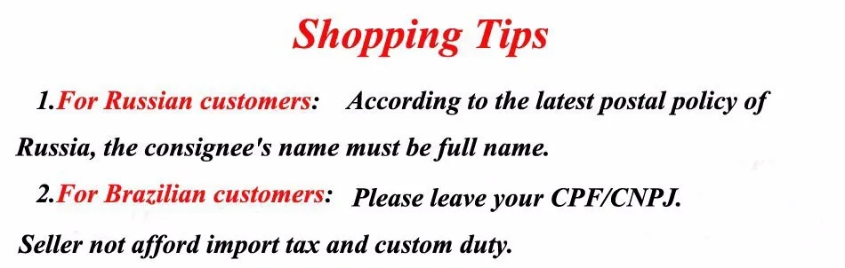 Shipping tips