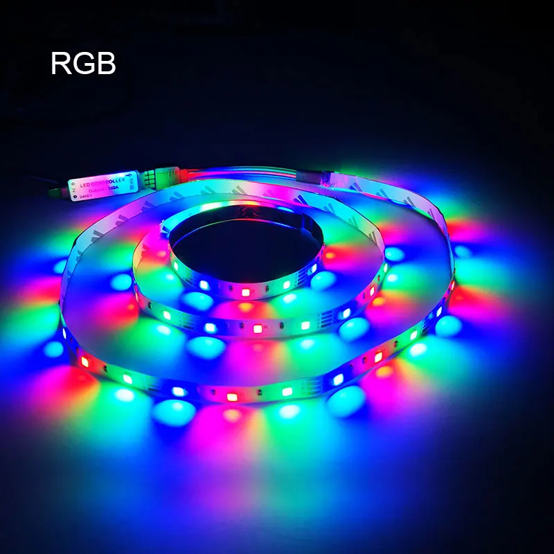 USB Светодиодная лента ТВ USB контроллер DC 5 V 6 V Nowaterproof RGB SMD 3528 Светодиодная лента может изменить цвет для ТВ фонового освещения - Испускаемый цвет: RGB