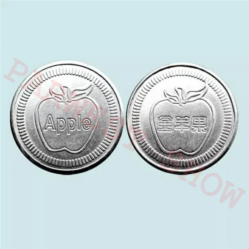 200pcs Game coin token arcade stainless steel Apple Logo token