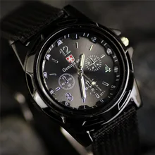 Известный бренд повседневные мужские армейские военные часы кварцевые часы холщовый ремешок солдат мужские спортивные наручные часы relogio masculino