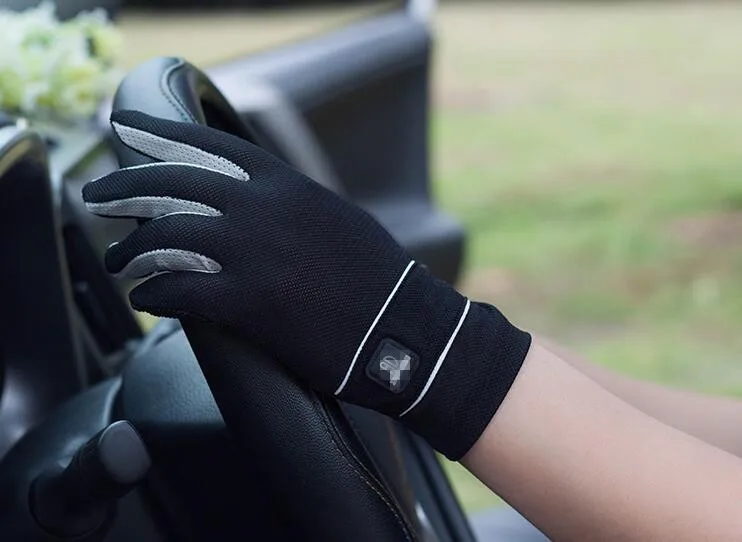 Мужские весенние и летние перчатки для вождения, летние солнцезащитные тонкие перчатки с сенсорным экраном, мужские нескользящие спортивные перчатки R383