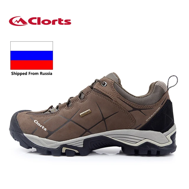 Russian Local Delivery Clorts Hiking Shoes Men Outdoor Hiking Boots Waterproof Trekking Shoes Breathable Climbing Shoes