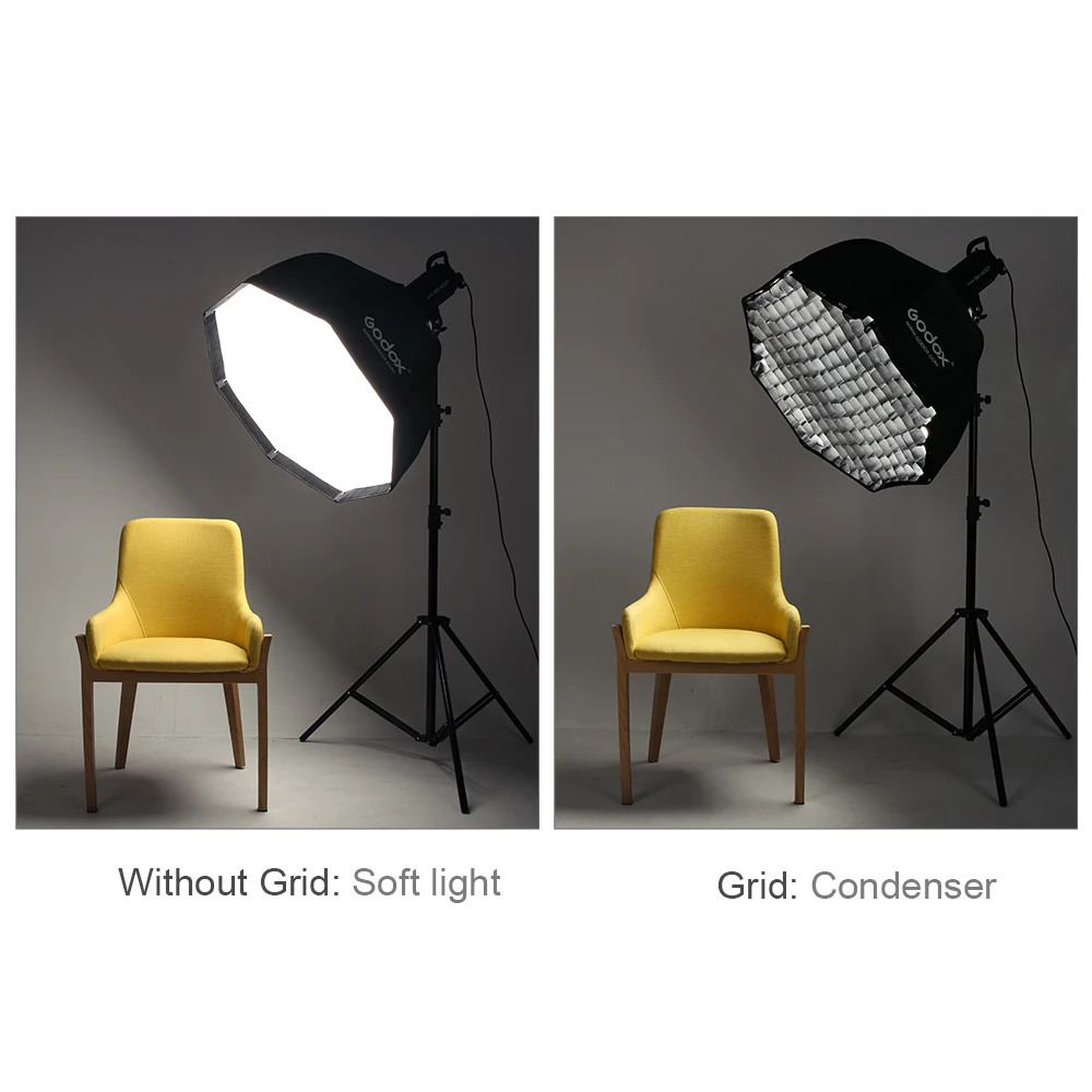Portable Octagonal Umbrella Softbox 80cm 95cm 120cm with Honeycomb Grid for Bowens Mount Studio Flash Softbox photography softbox bowens mount softbox portable softbox