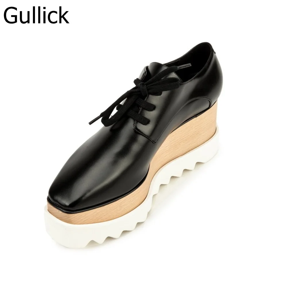 

New Arrivals Spring Summer Champagne High Platform Shoes Lace-up Casual Shoes For Women Height Increasing Women Shoes Free Ship