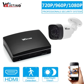 

Wistino 2MP 1pcs IP Camera Outdoor Night Vision CCTV Security System Kit Mini NVR Surveillance Monitor Kits H.265 XMeye 1MP 1.3M