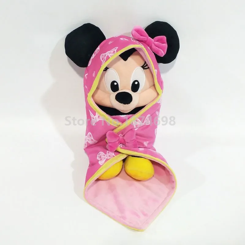Плюшевые пеленки для младенцев с Микки и Минни 28 см|baby plush|mickey minniekids toys |