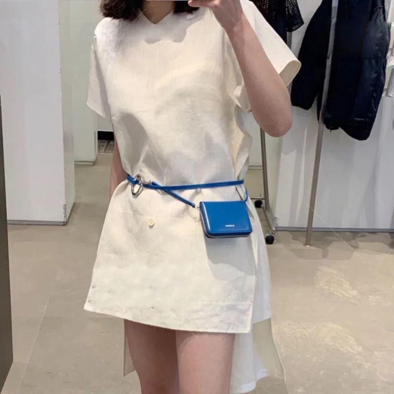 

BXX Sac / 2019 Fashion Luxury Women Designer Customized Small Waist Bag Personality Short Leather Purse Crossbody Packet ZD807