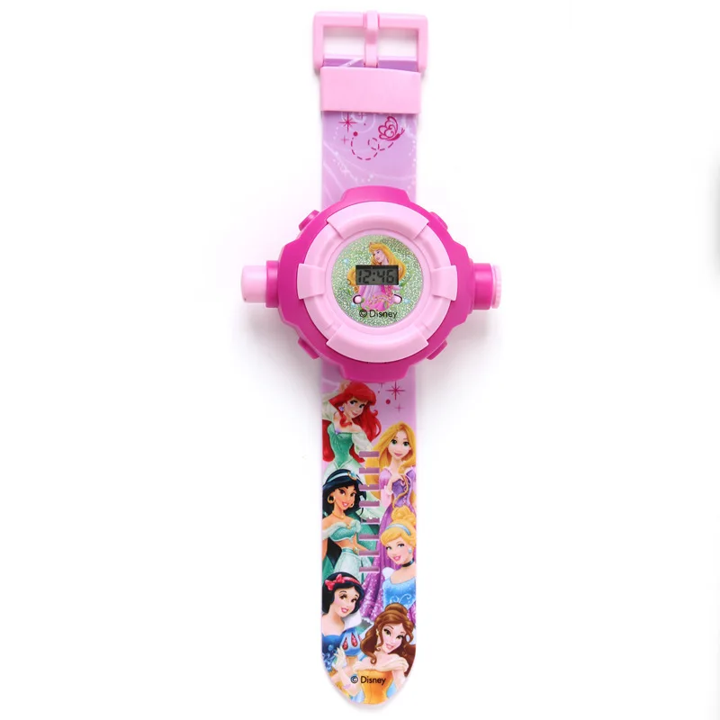 Светильник игрушки светящиеся часы детские игрушки Дисней Принцесса часы «Микки» проектор Минни мультфильм игрушка