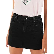 Для женщин летние пикантные тонкий вельвет короткие с высокой талией Bodycon мини юбка L0315