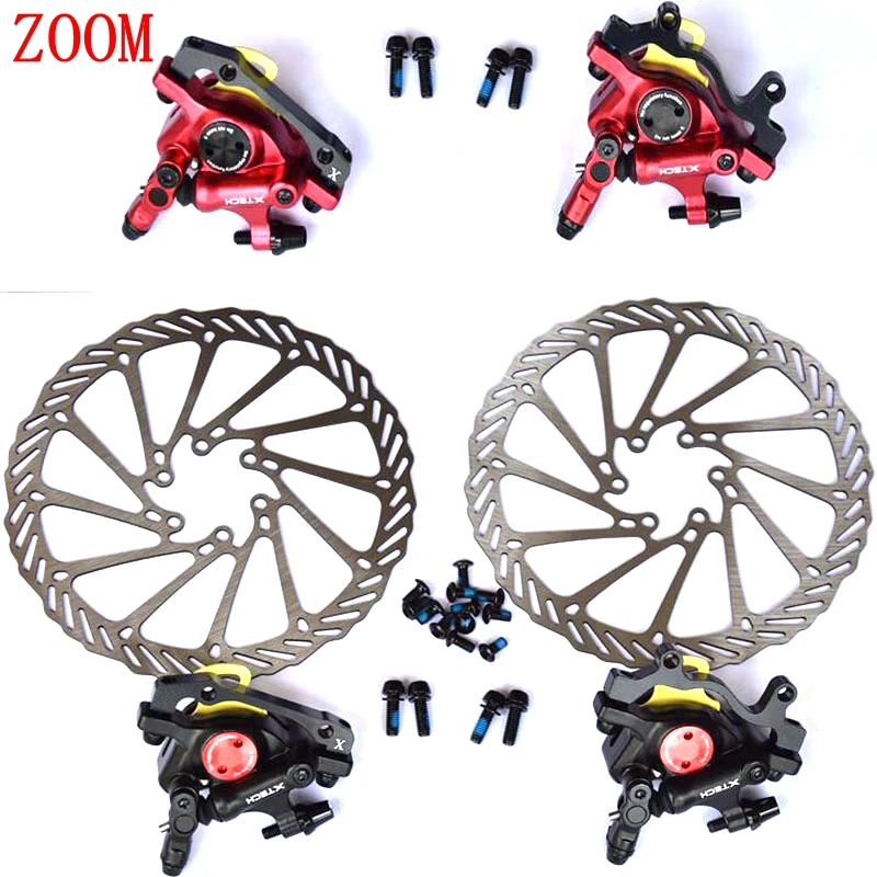 Zoom MTB Road Line Pulling Hydraulic Disc Brake Calipers Front /& Rear
