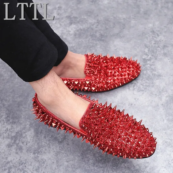 mens red sparkly shoes