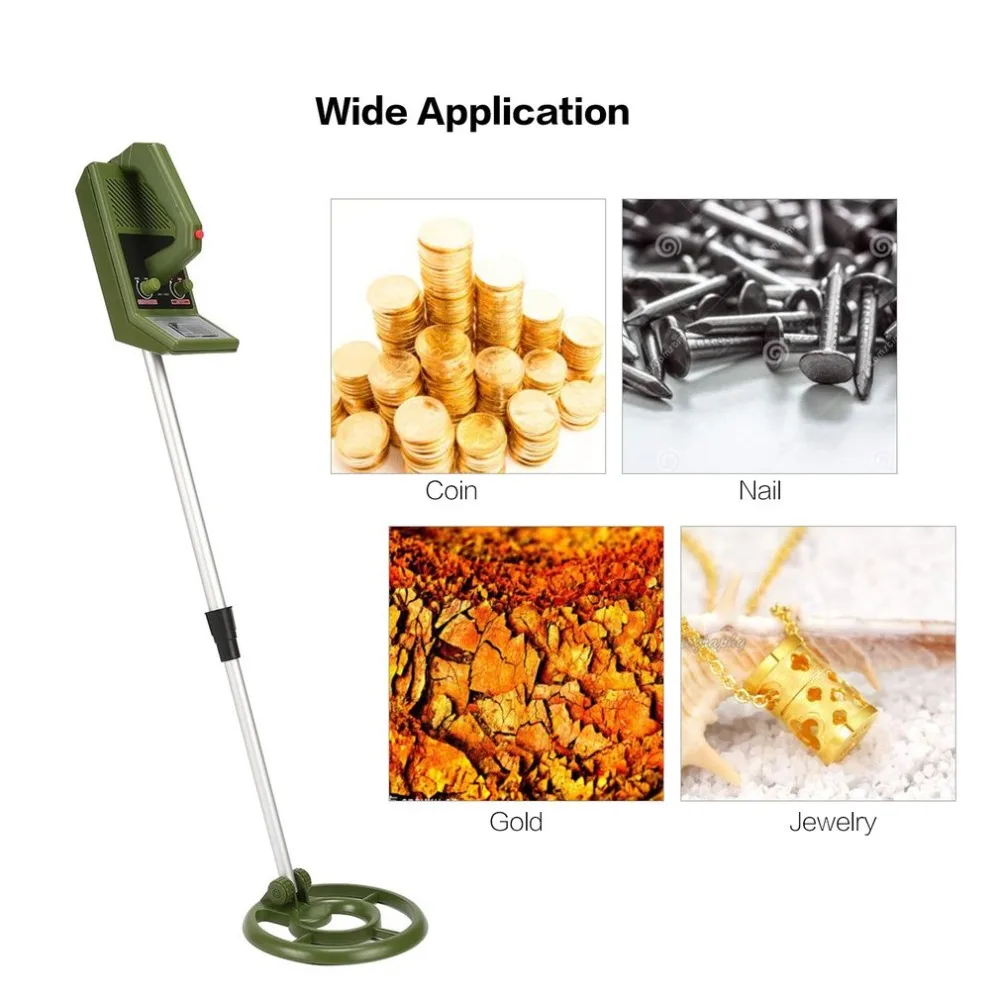  MD3008 Professional Portable Mini Underground Metal Detector Handheld Treasure Hunter Gold Digger F