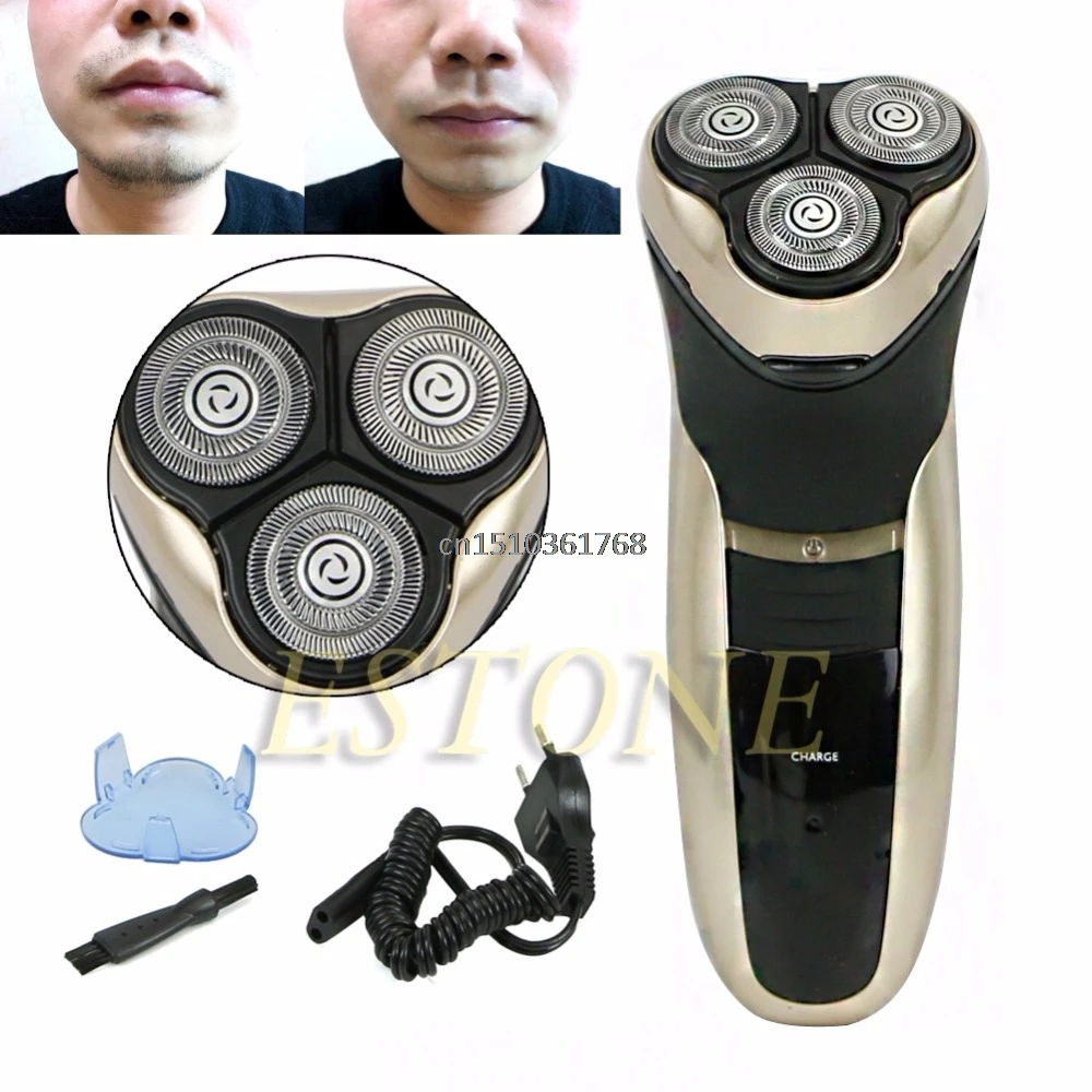 

New Hot Rotary Men's 3D Washable Rechargeable Cordless Electric Shaver Razor Deluxe #Y05# #C05#