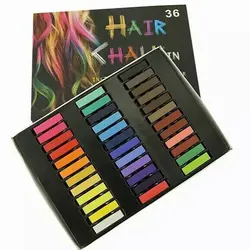 Гармония 1 компл. 36 цветов квадратный краска для волос Цвет Мел нетоксичный временный пастельный цвет пастели Стик DIY инструмент для укладки