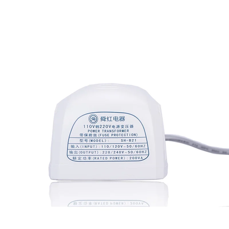 Convertitore Di Tensione Da 200 W, Da 220 V A 110 V, Adattatore Di Spina Compatto E Portatile Per Caricabatterie, Luci E Piccoli Elettrodomestici, Con Protezione Da Sovraccarico
