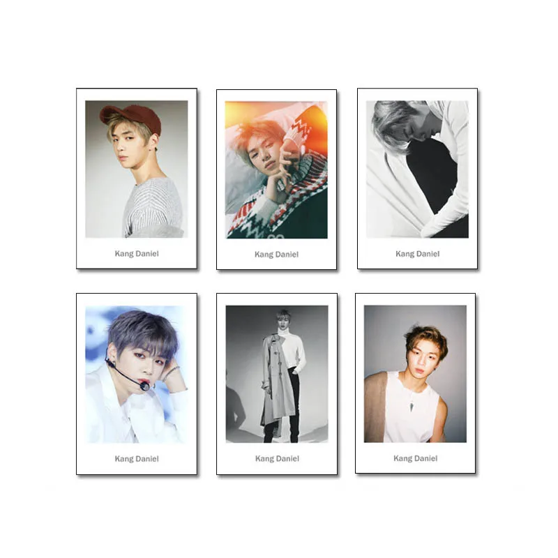 

Youpop KPOP WANNA ONE Kang Daniel Album Photo Card Hip Hop Self Made Paper Cards Photocard XK530