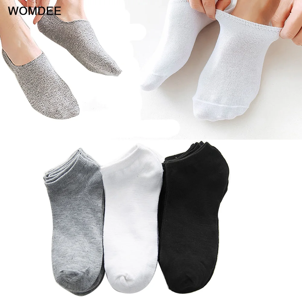 

6pcs=3 Pairs/lot Summer Cotton Ankle Men Socks For Men's Business Casual Solid Color Short Socks Male Sock Slippers Meias