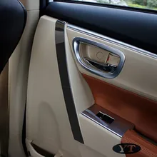 Авто внутренняя дверная ручка отделка литье для Toyota Corolla-, нержавеющая сталь, 8 шт., авто аксессуары