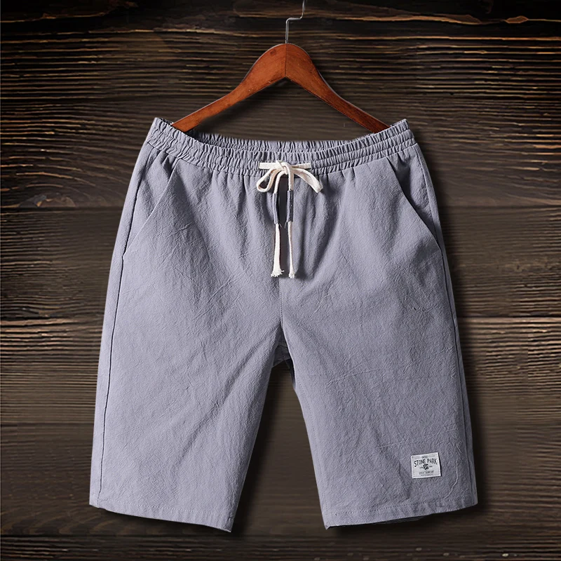 NEW 2019 Summer men cotton Linen leisure trousers patch beach thin loose boys teenagers youth students elastic wiast shorts 5XL NEW 2019 Summer men cotton Linen leisure trousers patch beach thin loose boys teenagers youth students elastic wiast shorts 5XL