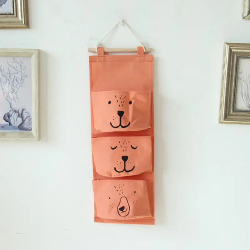 JX-LCLYL Wall Hanging Storage Bags Children Kids Room Linen Closet Stuff Organizer Pouch