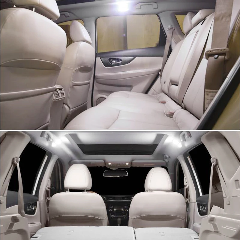 5 шт для Nisaan X-Trail светодиодные лампы canbus автомобильные лампочки интерьер посылка Kit3 ствол огни