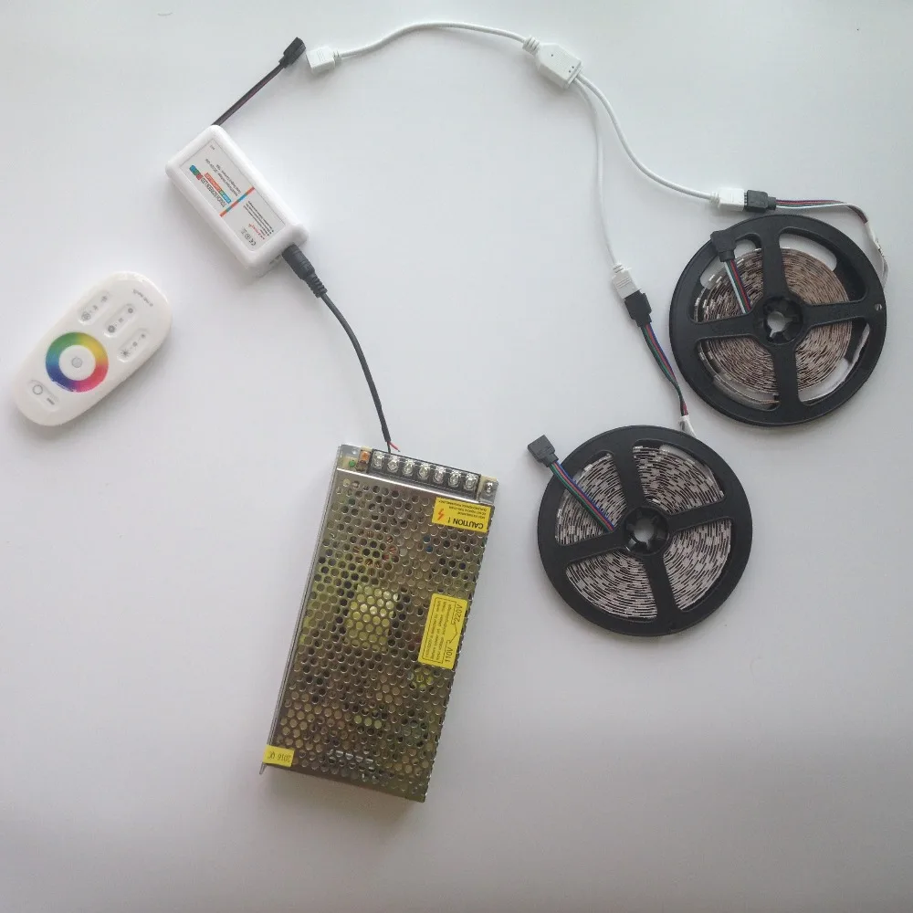 Водонепроницаемая светодиодная лента 15 м 20 RGB RGBW IP68 5050 2835 12 в 10 + Радиочастотный