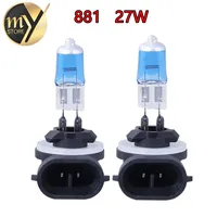 2pcs H27 881 894 Super Bright White Fog Halogen Bulb Hight Power 27W Car Head Light Lamp DRL Day Running Lights Yellow Amber 12V 1