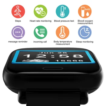 

YH1 Color Screen Multiple Sports Waterproof Smart Bracelet with 1.3" TFT Touch Screen Pedometer Smart Bracelet Activity Tracker