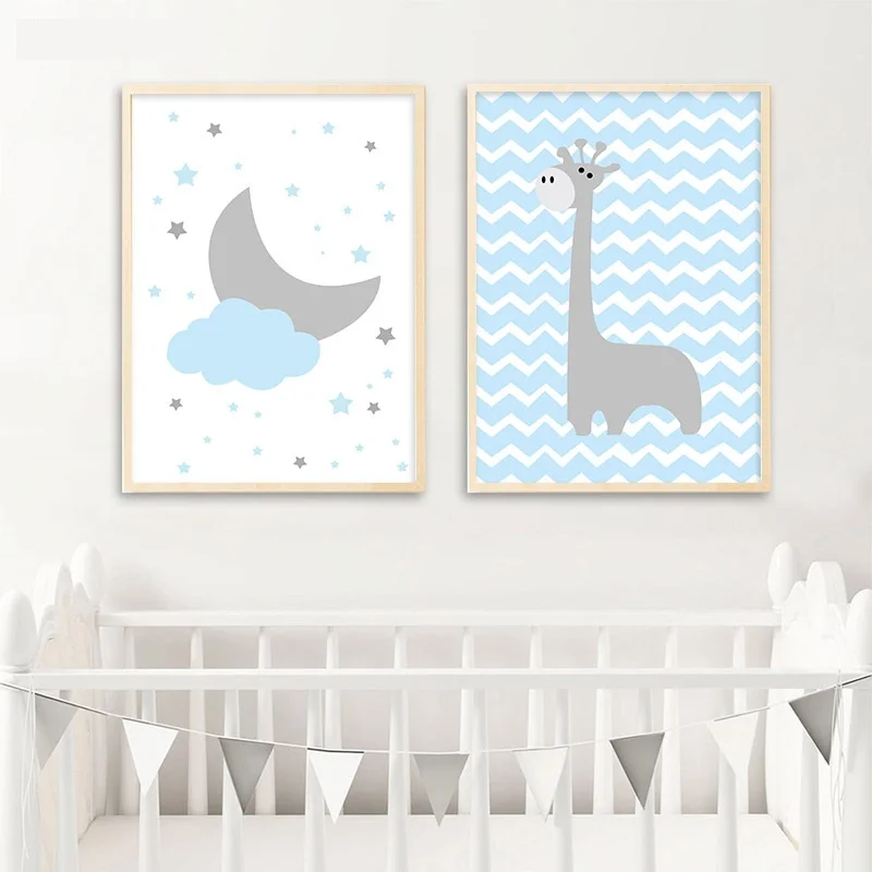 NDITB-Blue-Cloud-Elephant-Canvas-Art-Posters-Nursery-Prints-Cartoon-Minimalist-Painting-Nordic-Boys-Children-Bedroom(2)