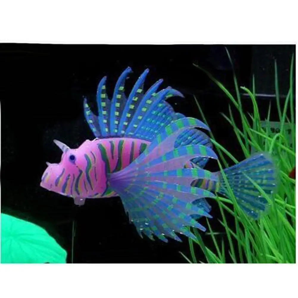 Luminous Lionfish Style Silicone Fish Toys Floating Glow In Dark Accessories Gift For Kids Dropshipping Luminous Lionfish Style Silicone Fish Toys Floating Glow In Dark Accessories Gift For Kids Dropshipping