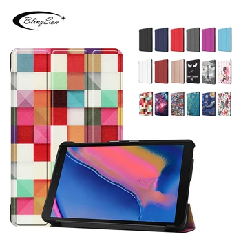 

Case For Samsung Galaxy Tab A 8 2019 SM-P200 SM-P205 Smart Tablet Case Cover for Samsung P200 / P205 Flip PU Leather Stand Shell