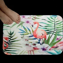 Ванная комната индивидуальные Коврики печатных Гостиная ковры Фламинго печатных пол Коврики для кровати комната Anti-Slip Tapete