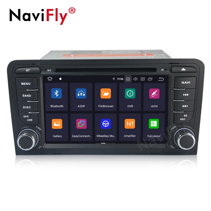 Excellent NaviFly IPS DSP Android9.0 CAR DVD GPS For Audi A3 8P 2003-2012 S3 2006-2012 RS3 Sportback 2011 multimedia player stereo radio 4
