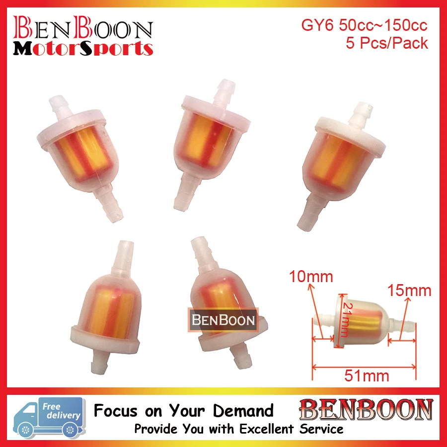 GY6 50cc 125cc 150cc Fuel Filter for Chinese Scooter Parts ATV Parts