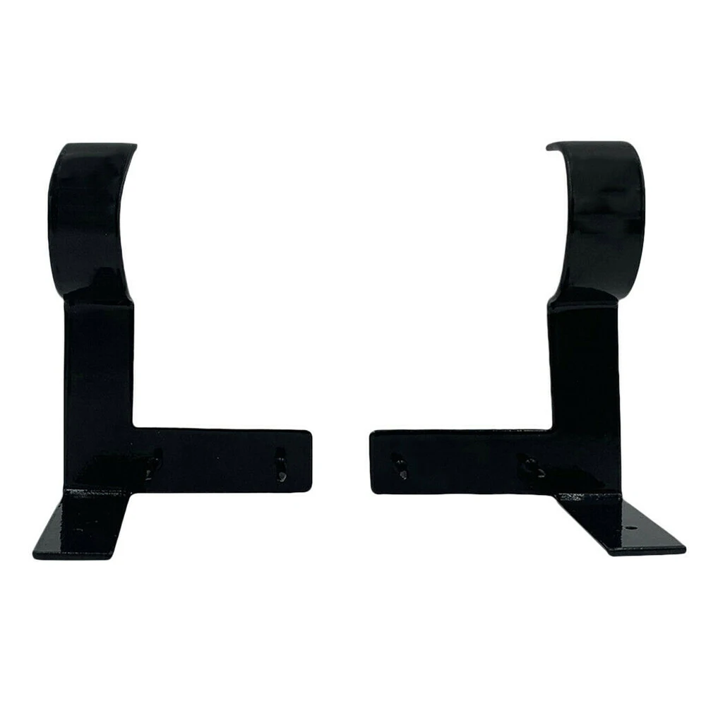 

2pcs quality guaranteed black curtain rod bracket thick steel bracket Single Bracket Roman rod bracket