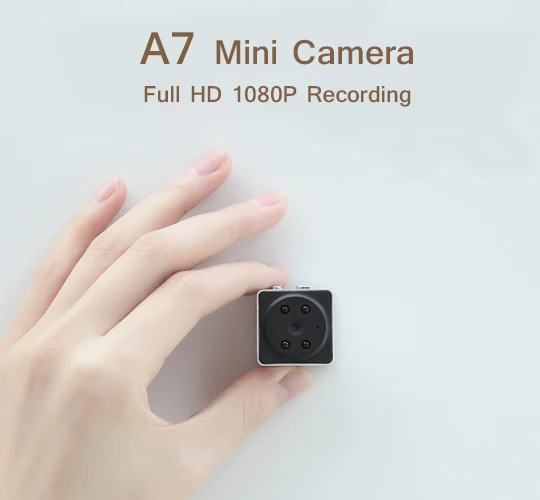 

A7 Mini Camera Full HD 1080P Micro Camera IR Night Vision Mini DVR Motion Sensor Small Camcorder Loop Video Recorder PK SQ8 SQ11