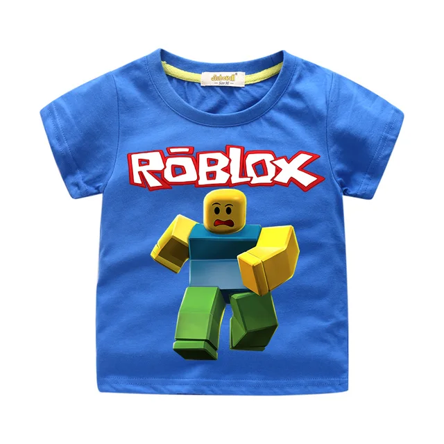 Us 506 39 Offdrop Shipping Children Roblox Game T Shirt Clothes Boys Summer Clothing Girls Short Tee Tops Costume Kids Fashion T Shirts Wj092 In - 