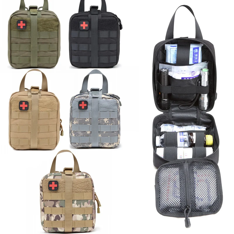 

Tactical First Aid Bag Medical Sling Pouch Survival EDC EMT Bags for Car Camping Outdoor Sport KH889