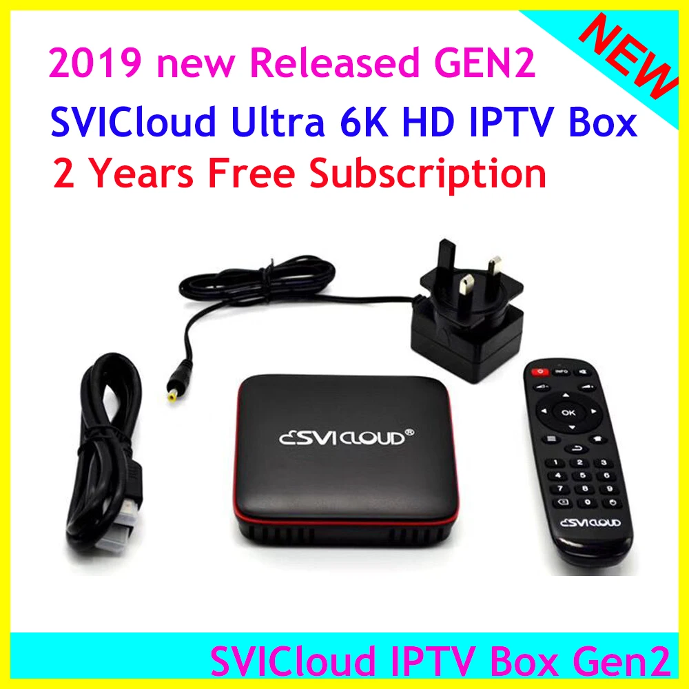 

2019 New Arrival SVICloud Gen2 UHD IPTV box Singapore set top box China HK Singapore Mayasia Korea Japan Indian Sports Channel