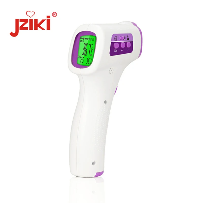 JZIKI инфракрасный термометр цифровой электронный Bady уход за лбом Babylis Testa Бесконтактное устройство измерения температуры - Цвет: Фиолетовый