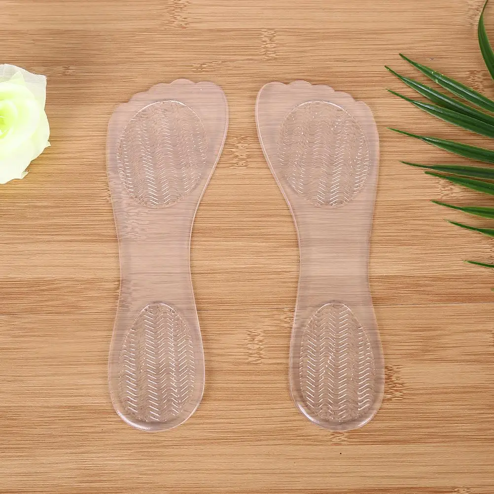 1pair silicone gel arch support Insoles Inserts pads cushion for women female high heels sandals shock pad shoes accessories