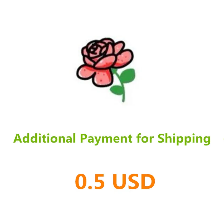 

0.5usd additional shipping fee